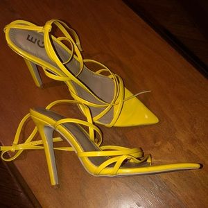 EGO shoes pointed strappy heels